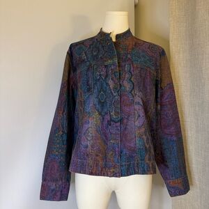 Chico's Multicolor Paisley Jacket